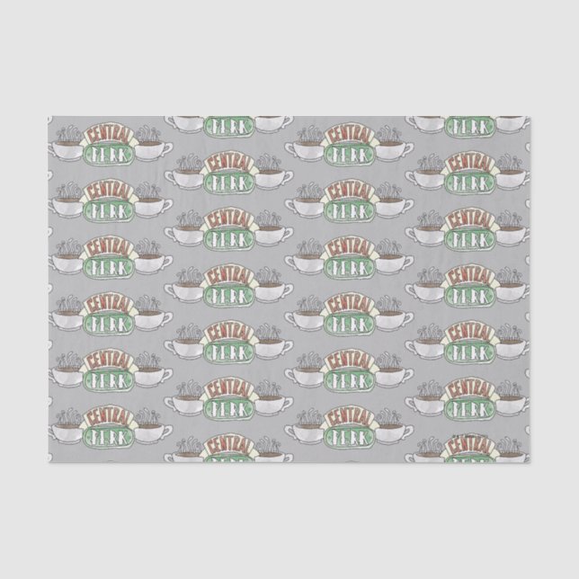 FRIENDS™ | Central Perk Watercolor Logo Tissue Paper (Front)