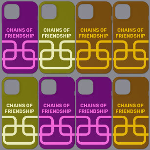 Friends Chains of Friendship Green iPhone 15 Case