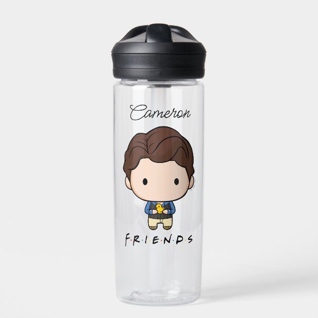 FRIENDS™ | Chandler Chibi | Add Your Name Water Bottle (Front)