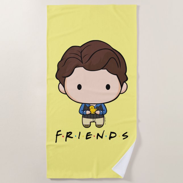 FRIENDS™ | Chandler Chibi Beach Towel (Front)