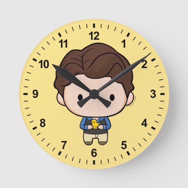 FRIENDS™ | Chandler Chibi Round Clock (Front)