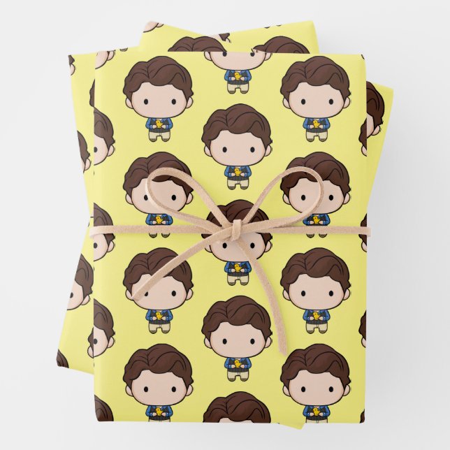 FRIENDS™ | Chandler Chibi Wrapping Paper Sheet (In situ)
