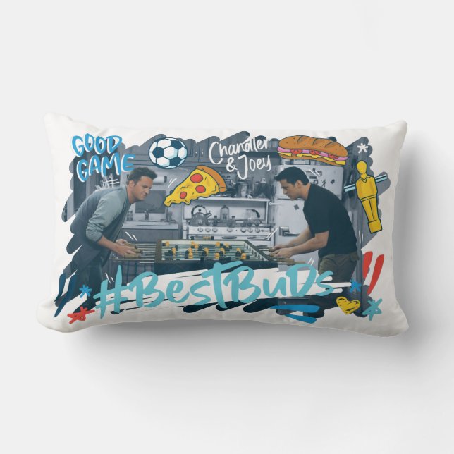 FRIENDS™ | Chandler & Joey - Best Buds Lumbar Pillow (Front)