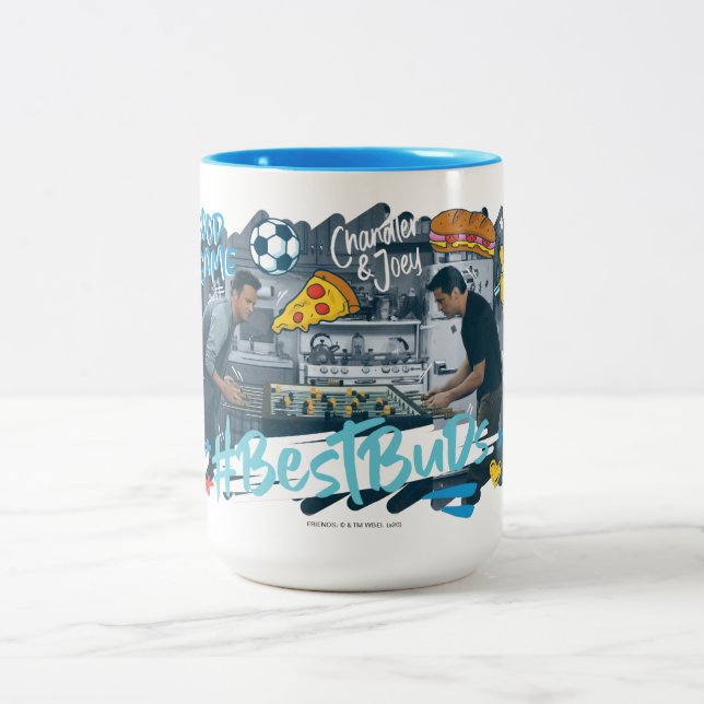 FRIENDS™ | Chandler & Joey - Best Buds Two-Tone Coffee Mug (Center)