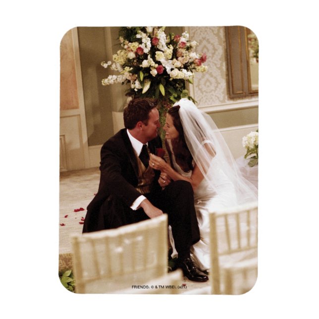 FRIENDS™ | Chandler & Monica Married Magnet (Vertical)