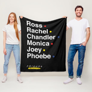 FRIENDS™ Character Names Fleece Blanket