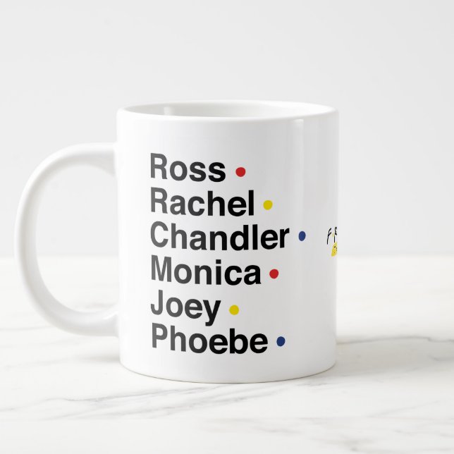 FRIENDS™ | Character Names Large Coffee Mug (Left)