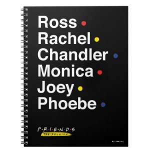 FRIENDS™ Character Names Notebook