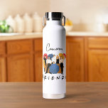 FRIENDS™ Character Silhouette | Add Your Name Water Bottle<br><div class="desc">This awesome graphic features all your favourite FRIENDS™ characters.</div>