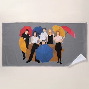 FRIENDS™ Character Silhouette Beach Towel