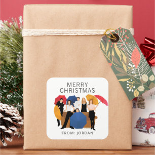 FRIENDS™ Character Silhouette   Christmas Gift Tag