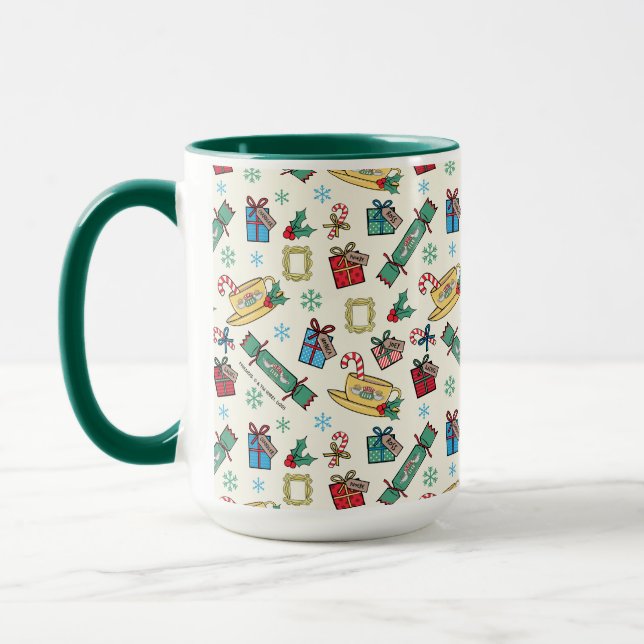 FRIENDS™ | Christmas Icon Pattern Mug (Left)