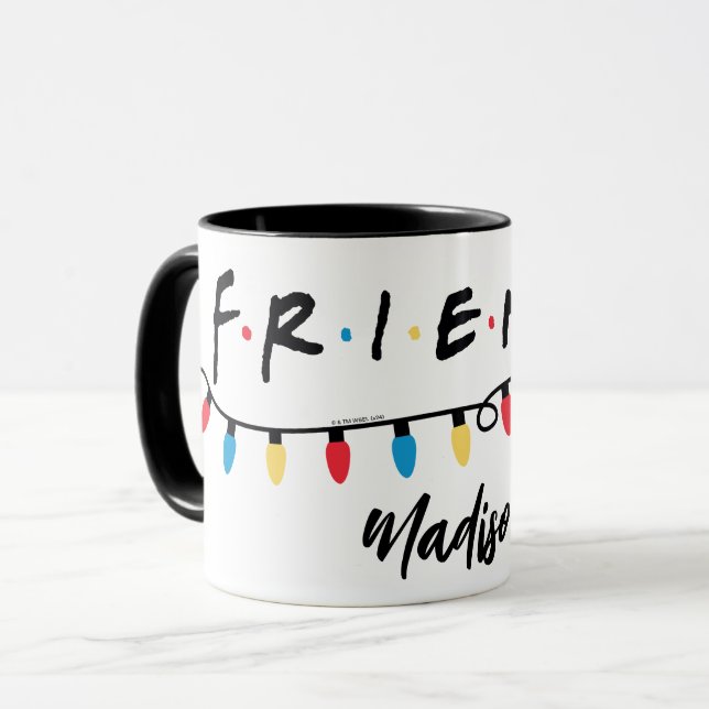 FRIENDS™ | Christmas Lights Logo Mug (Front Left)