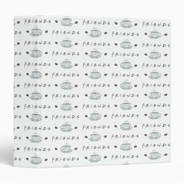 FRIENDS™ | Coffee Mug Watercolor Pattern Binder (Front/Spine)