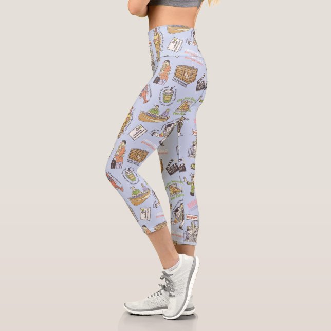 FRIENDS™ Colourful Cartoon Pattern Capri Leggings (Left)