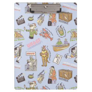 FRIENDS™ Colourful Cartoon Pattern Clipboard