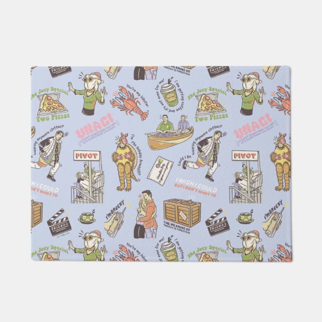 FRIENDS™ Colourful Cartoon Pattern Doormat (Front)