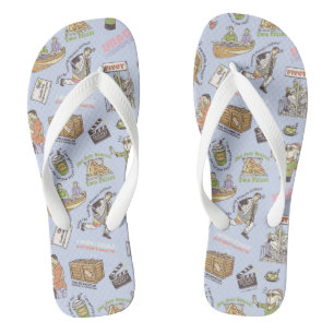FRIENDS™ Colourful Cartoon Pattern Flip Flops