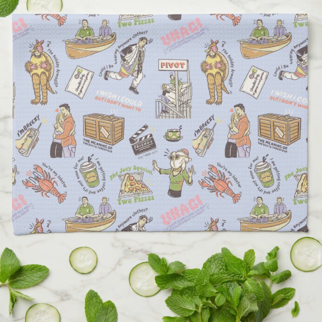 FRIENDS™ Colourful Cartoon Pattern Kitchen Towel (Folded)