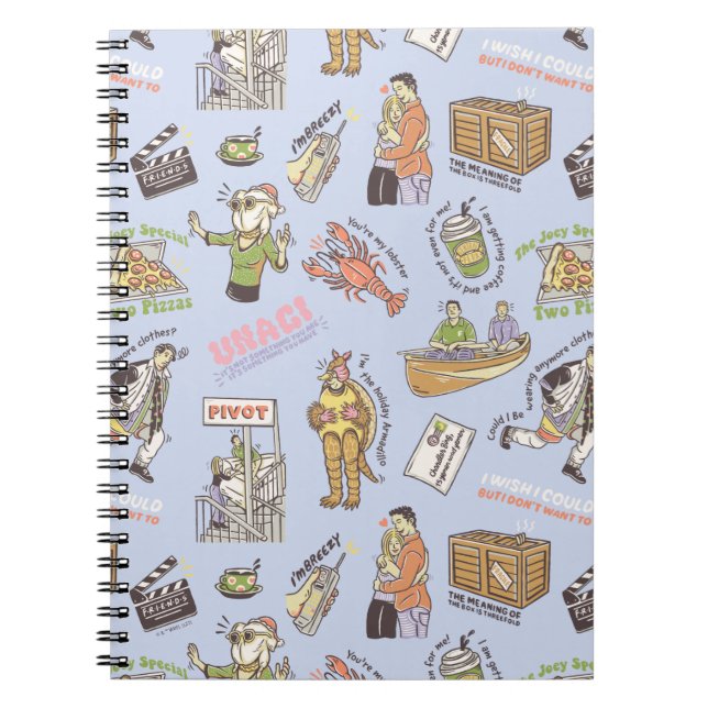 FRIENDS™ Colourful Cartoon Pattern Notebook (Front)