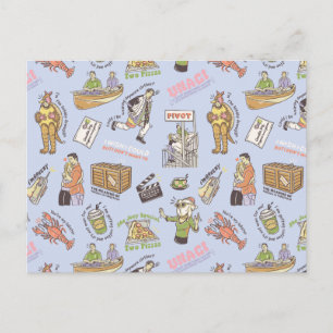 FRIENDS™ Colourful Cartoon Pattern Postcard
