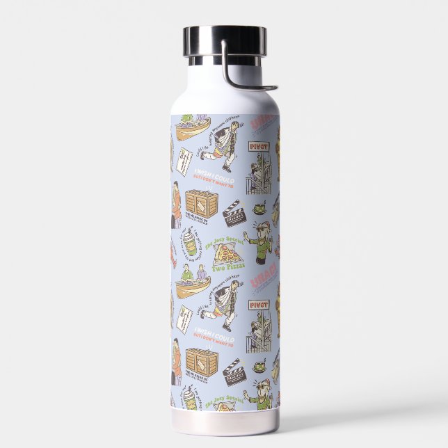 FRIENDS™ Colourful Cartoon Pattern Water Bottle (Left)
