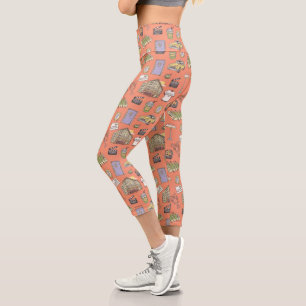 FRIENDS™ Colourful Icons Pattern Capri Leggings