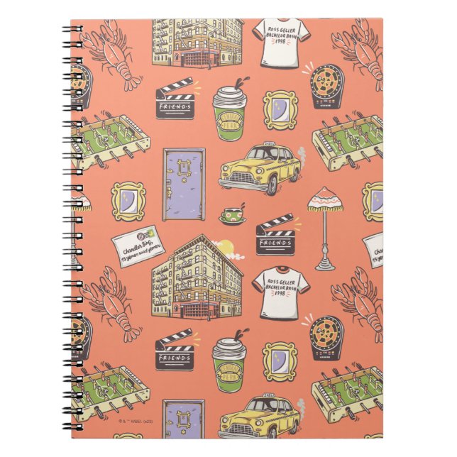 FRIENDS™ Colourful Icons Pattern Notebook (Front)