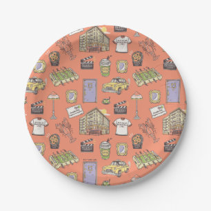 FRIENDS™ Colourful Icons Pattern Paper Plate