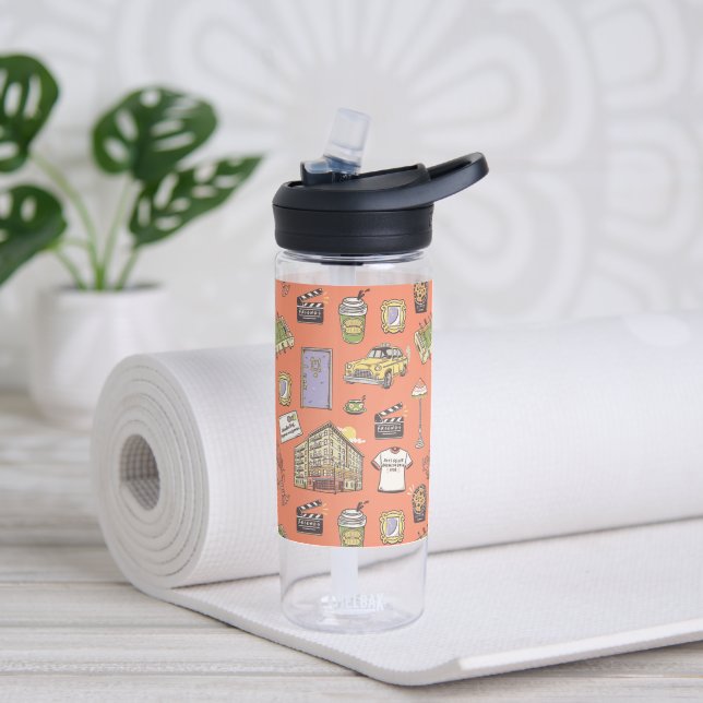 FRIENDS™ Colourful Icons Pattern Water Bottle (Yoga)