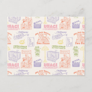 FRIENDS™ Colourful Quotes Pattern Postcard