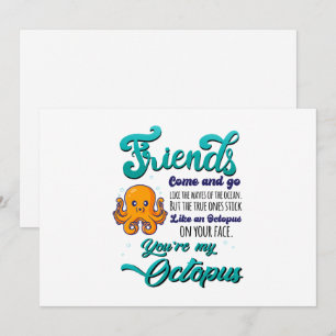 Friends Come and Go Like The Waves Of The Ocean Holiday Card