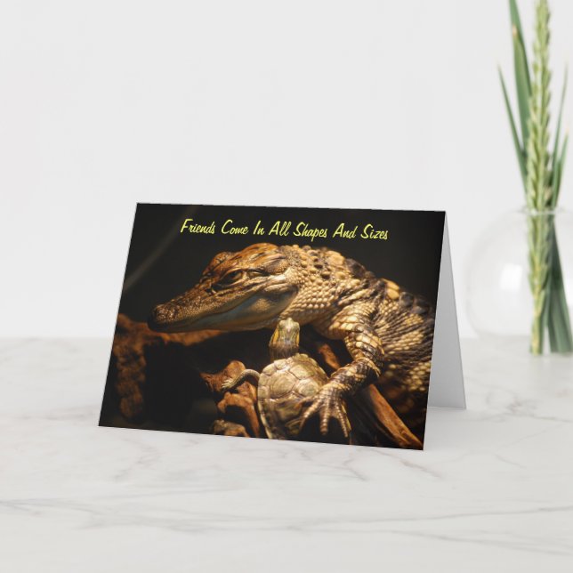 "Friends Come In All Shapes And Sizes" Card (Front)