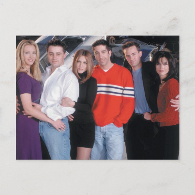FRIENDS™ | Couples in Street Clothes Invitation Postcard (Front)