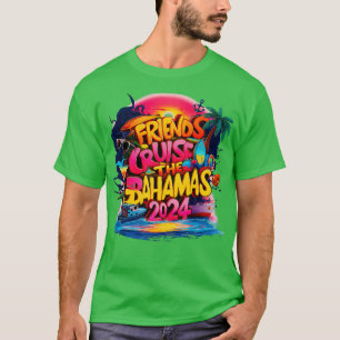 Friends Cruise 2024 Matching Flamingo Cruise Squad T-Shirt