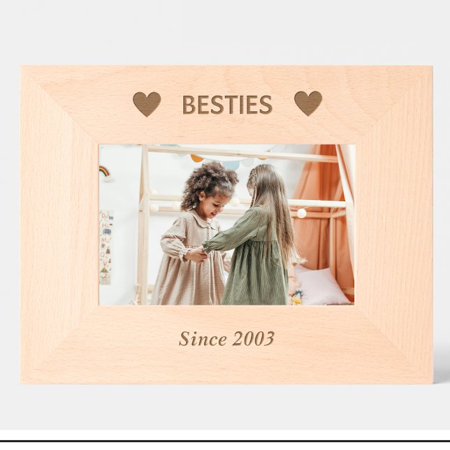 Friends Date Personalized wooden picture frame  (Creator Uploaded)