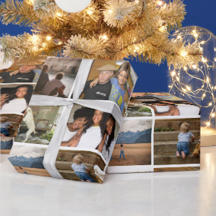 Friends DIY 6 photo collage modern BFF Wrapping Paper