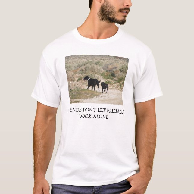 Friends Don't Let Friends Walk Alone T-Shirt (Front)
