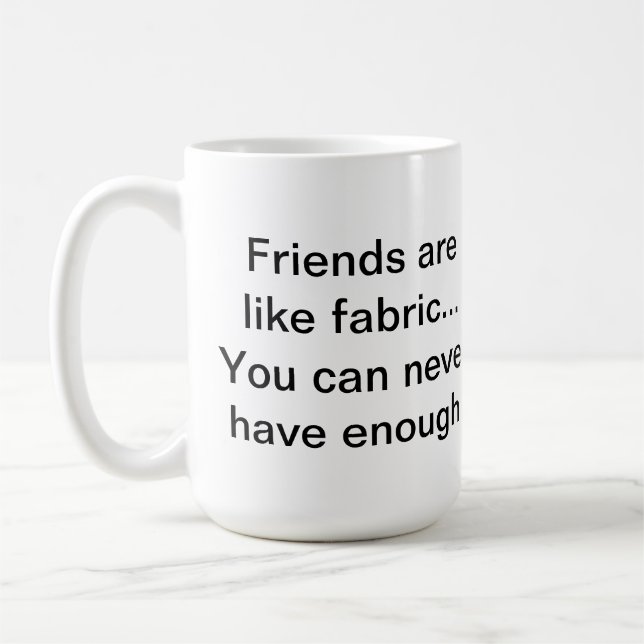 Friends/Fabric Quilter's Mug (Left)