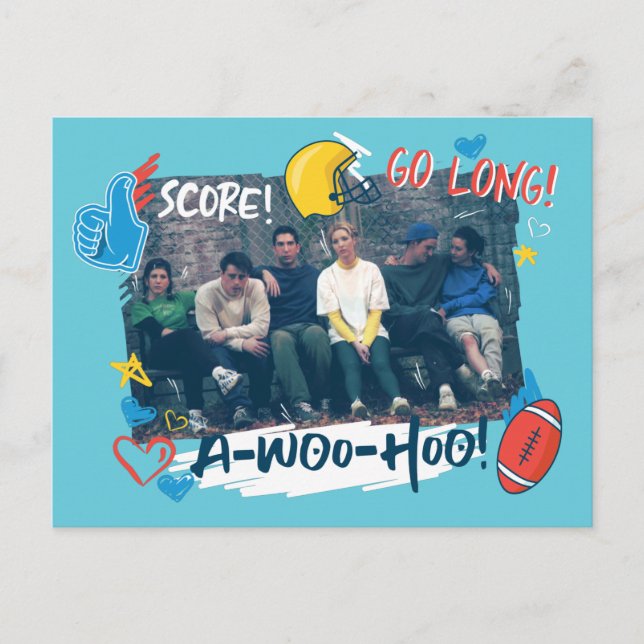 FRIENDS™ | Football Game Invitation Postcard (Front)