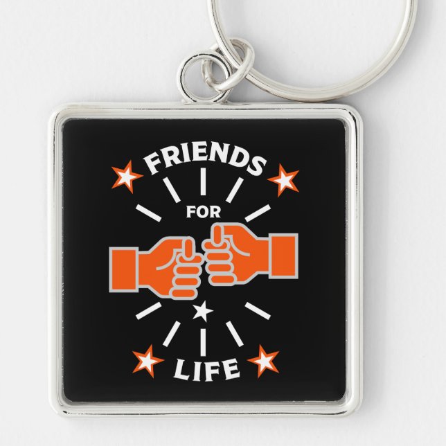 Friends For Life Keychain (Front)
