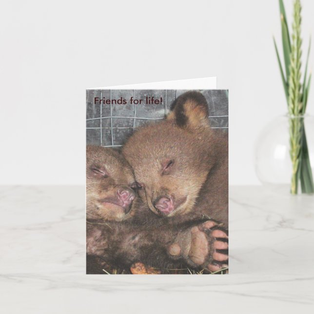 'Friends for life!' Note Card (Front)