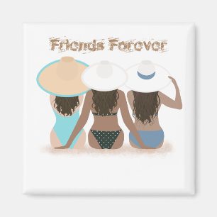 FRIENDS FOREVER AT THE BEACH MAGNET