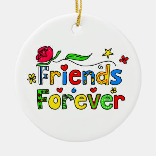 Friends Forever Ceramic Ornament