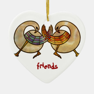 friends forever ceramic ornament