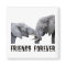 Friends Forever Elephants hugging / kissing