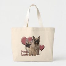"Friends Forever" french bulldogs