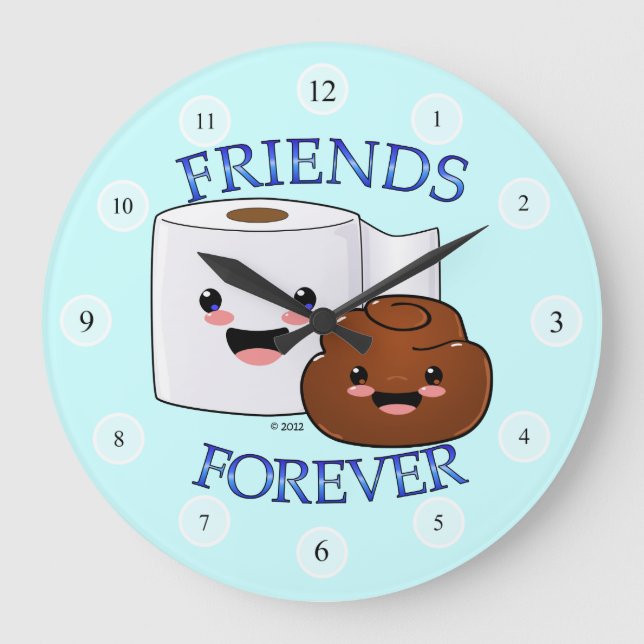 Friends Forever Happy Poo et TP Horloge (Recto)