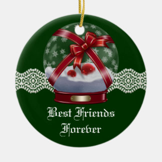 Friends Forever Heart Christmas Ornament