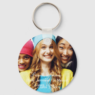 Friends Forever! large photo, class of graduation Keychain